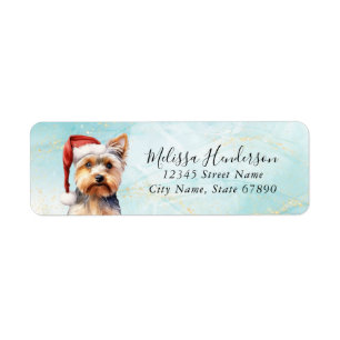Yorkshire Terrier Dog Return Address Label