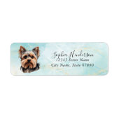 Yorkshire Terrier Dog Return Address Label (Vorne)