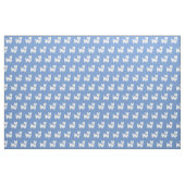Yorkshire Terrier Dog Silhouette Yorkie Light Blue Stoff (Fat Quarter (45,7 x 55,9 cm))