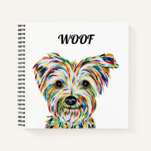 Yorkshire Terrier Dog Square Notebook Notizblock