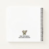 Yorkshire Terrier Dog Square Notebook Notizblock (Rückseite)