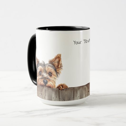 Yorkshire Terrier Dog Tasse (Vorderseite Links)