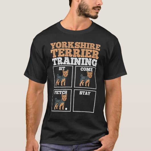 Yorkshire Terrier Dog Trainer T-Shirt (Vorderseite)