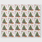 Yorkshire Terrier Dog Under the Tree Geschenkpapier (Flach)