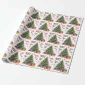 Yorkshire Terrier Dog Under the Tree Geschenkpapier (Ungerollt)