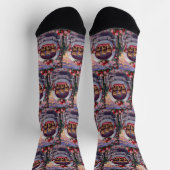 Yorkshire Terrier Dog Valentine's Day Socken (Oben)