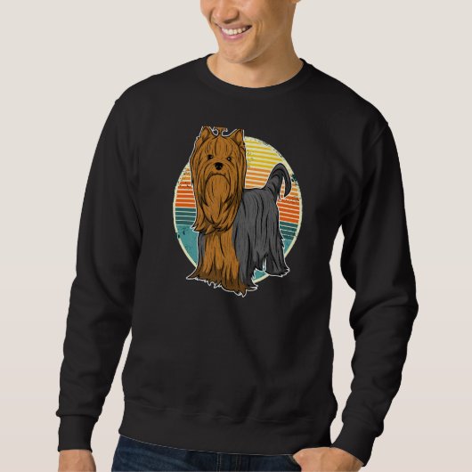 Yorkshire Terrier Dog Vintag 25 Sweatshirt (Vorderseite)