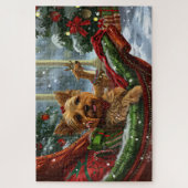 Yorkshire Terrier Dog Weihnachtsfest Puzzle (Vertikal)