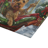 Yorkshire Terrier Dog Weihnachtsfest Schneidebrett (Ecke)
