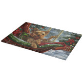 Yorkshire Terrier Dog Weihnachtsfest Schneidebrett (Ecke)