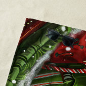 Yorkshire Terrier Dog Weihnachtsfest Strandtuch (Beispiel)