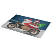 Yorkshire Terrier Dog Weihnachtsmann Schneidebrett (Ecke)