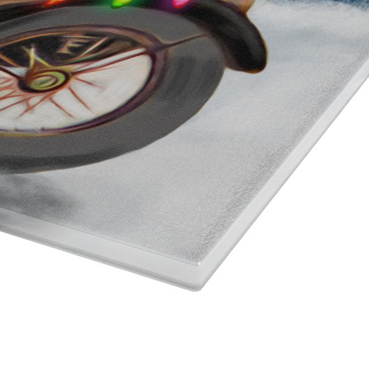 Yorkshire Terrier Dog Weihnachtsmann Schneidebrett (Ecke)