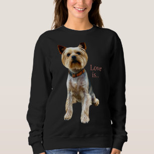 Yorkshire Terrier Dog Yorkie Mama Vater Liebe Terr Sweatshirt