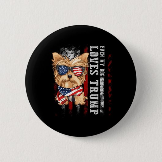 Yorkshire Terrier Dog Yorkie sogar meine Lieben Tr Button (Vorderseite)