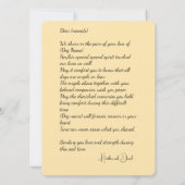 Yorkshire Terrier Elegant Angel Beileid (Rückseite)