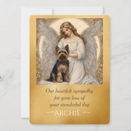 Yorkshire Terrier Elegant Angel Beileid