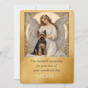 Yorkshire Terrier Elegant Angel Beileid