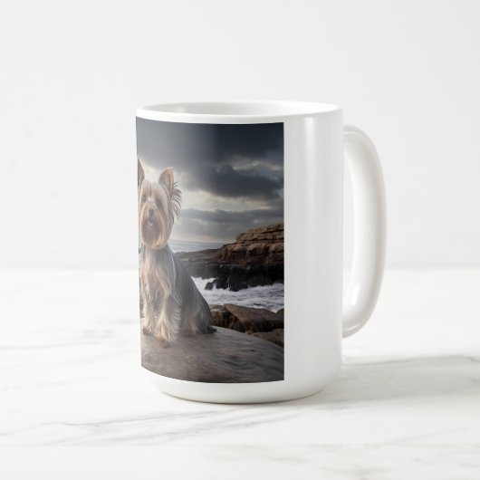 Yorkshire Terrier Elegant Coffee Tasse (VorderseiteRechts)
