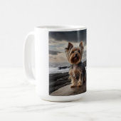 Yorkshire Terrier Elegant Coffee Tasse (Vorderseite Links)