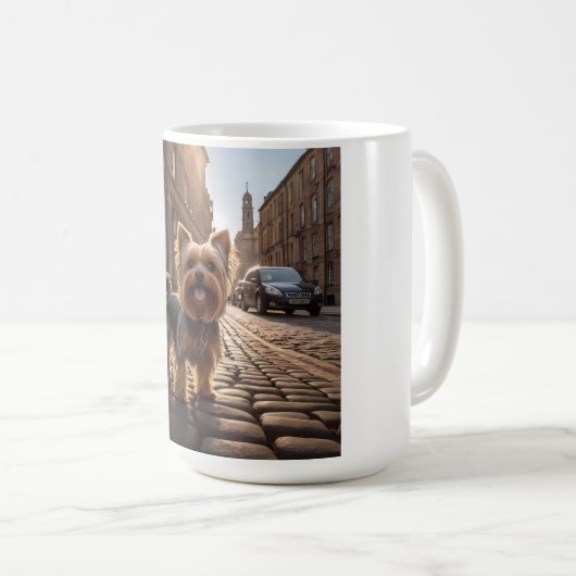 Yorkshire Terrier Elegant Coffee Tasse (VorderseiteRechts)