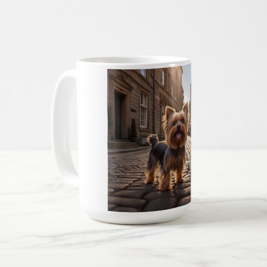 Yorkshire Terrier Elegant Coffee Tasse (Vorderseite Links)