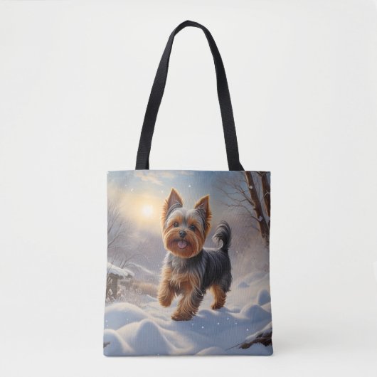 Yorkshire Terrier Elegant Tasche (Vorderseite)