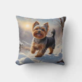 Yorkshire Terrier Elegant Throw Pillow Kissen