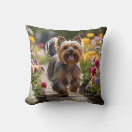 Yorkshire Terrier Elegant Throw Pillow Kissen