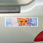 Yorkshire Terrier Engel Autoaufkleber (Auf Auto)