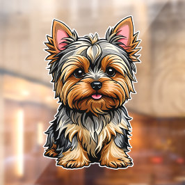Yorkshire Terrier Fensteraufkleber