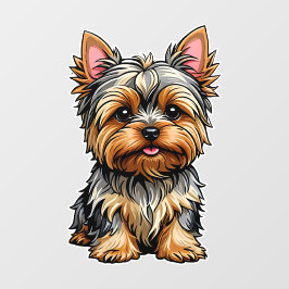 Yorkshire Terrier Fensteraufkleber