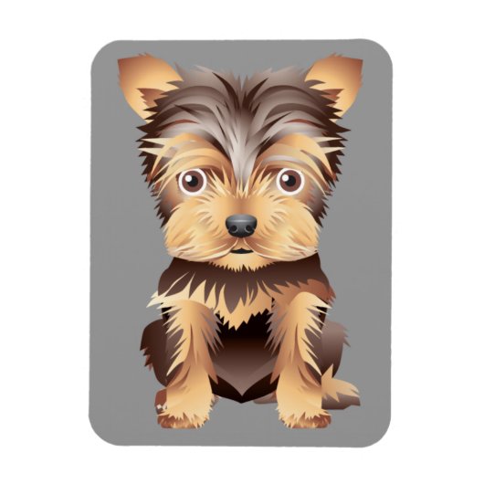 Yorkshire Terrier Flex Magnet (Vertikal)