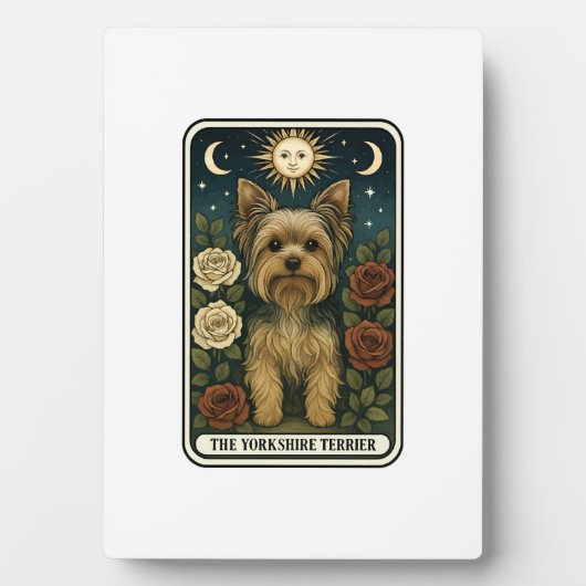 Yorkshire-Terrier Fotoplatte (Vorderseite)