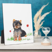 Yorkshire Terrier Fotoplatte (Seite)