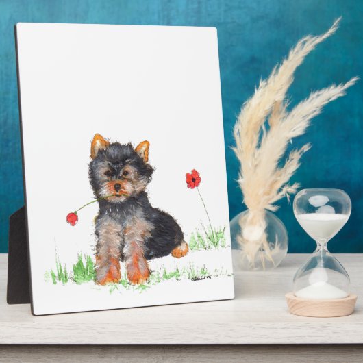 Yorkshire Terrier Fotoplatte (Seite)