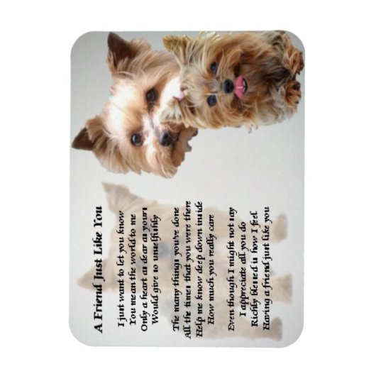 Yorkshire Terrier Friend Geem Magnet (Vertikal)