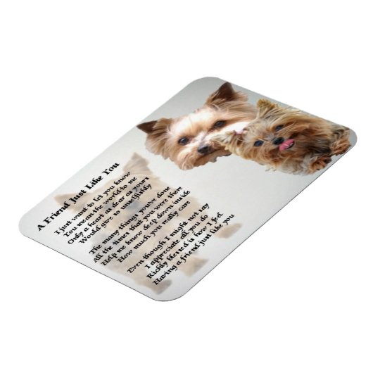 Yorkshire Terrier Friend Geem Magnet (Linke Seite)