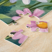 Yorkshire Terrier Frühlingsblumen Süßer Hund Puzzle (Seite)
