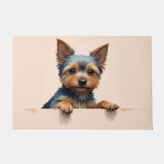 Yorkshire Terrier Fußmatten Kunst Fußmatte (Vorderseite)