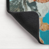 Yorkshire-Terrier-Gemälde von Alfred Fox Mousepad (Ecke)