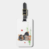 Yorkshire Terrier Gepäckanhänger (Vorderseite vertikal)