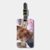 Yorkshire Terrier Gepäckanhänger (Vorderseite vertikal)