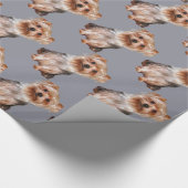 Yorkshire Terrier Geschenkpapier (Ecke)