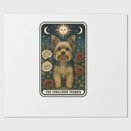 Yorkshire Terrier Geschenkpapier (Flach)
