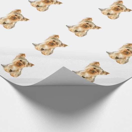 Yorkshire Terrier Geschenkpapier (Ecke)