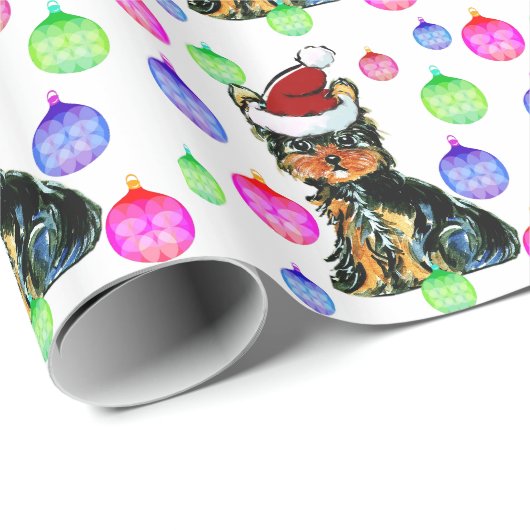 YORKSHIRE TERRIER GESCHENKPAPIER (Rolleneckpunkt)