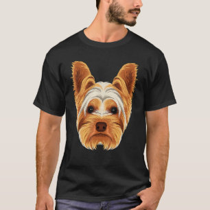Yorkshire Terrier Gesicht Süßer Yorkshire Terrier T-Shirt
