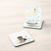 Yorkshire Terrier Getränkeuntersetzer (Rechte Seite)