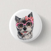 Yorkshire Terrier Gift for Dog Lovers Button (Vorderseite)